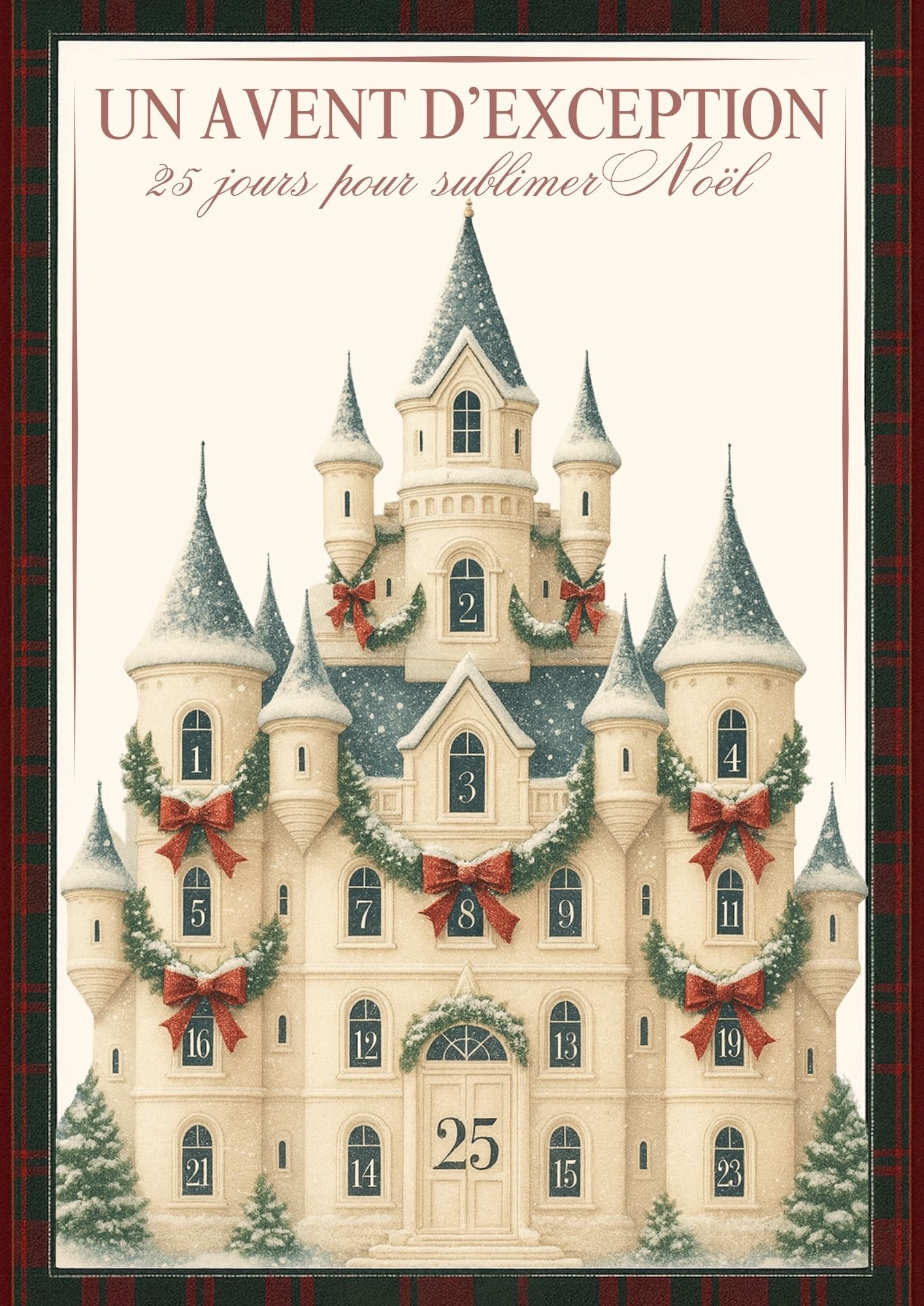 Copie de Calendrier de l’Avent chic Noël Famille Créatif